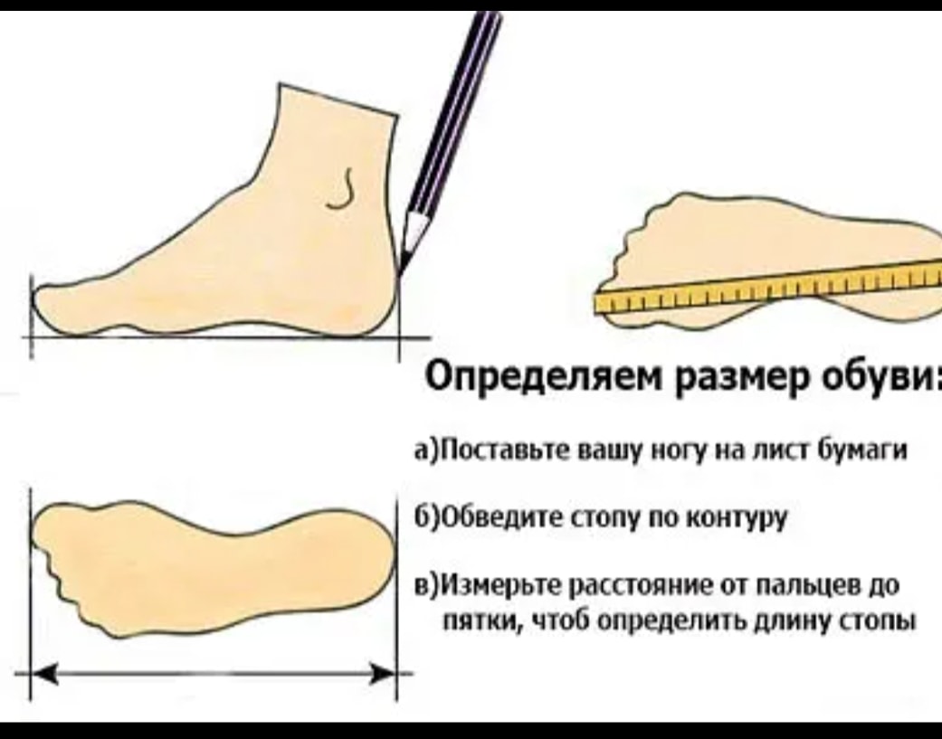 Определяем размер обуви